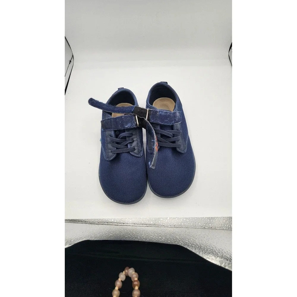 Limberun Kids Barefoot Shoes Navy Blue Mesh Wide Toe Box Sneakers Size EU 34